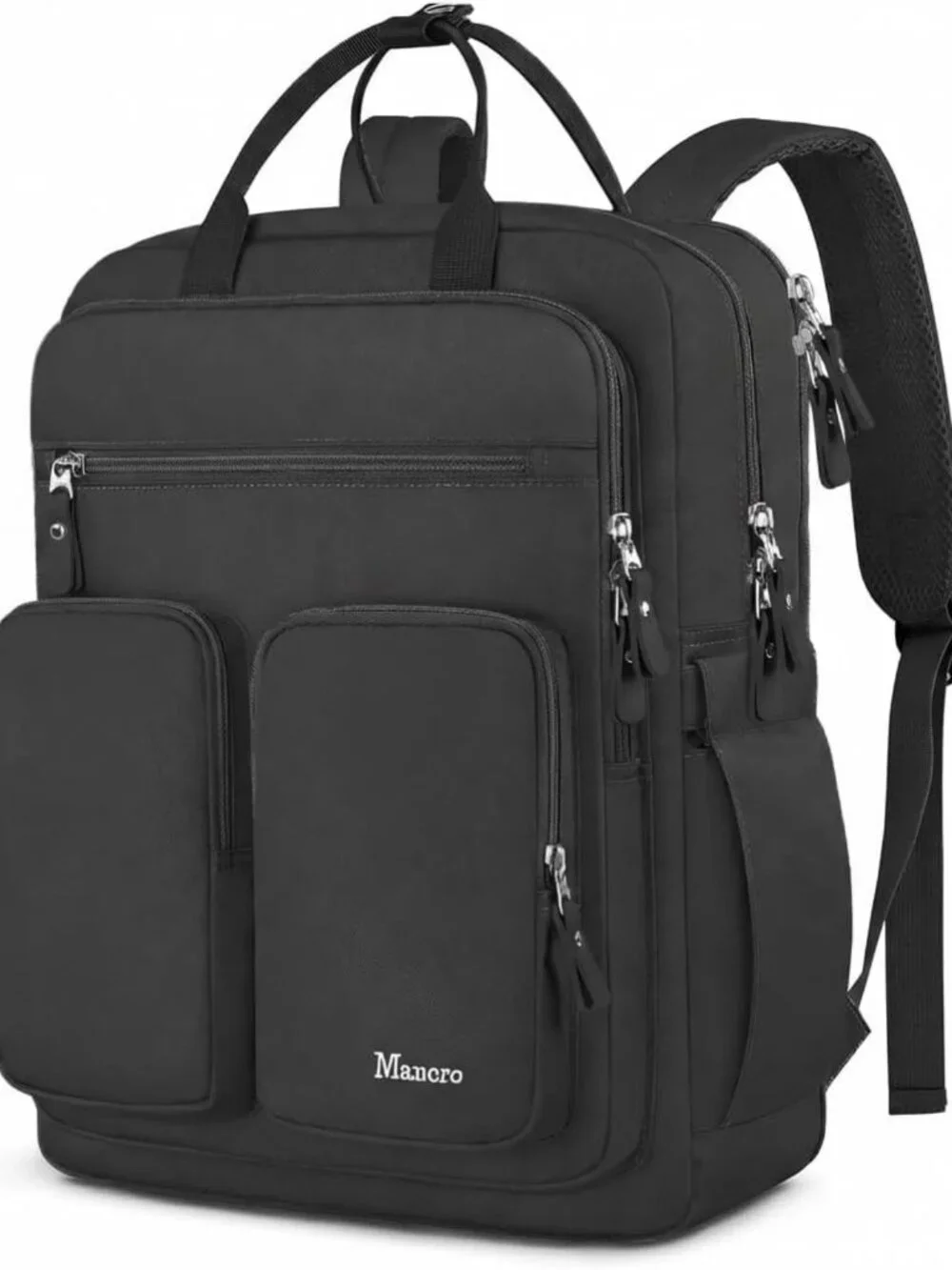 Stylish Travel Backpack for Women, TSA-Friendly Laptop Compartment, Black